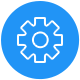 gearwheel circle icon