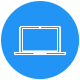 Laptop circle icon