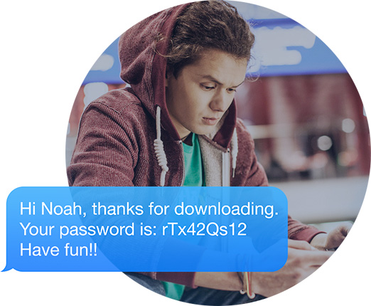 Usecase SMS for App Downloads Example