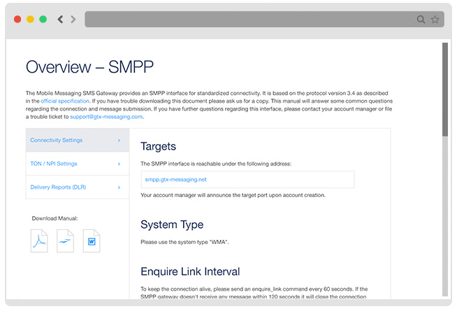 SMPP Interface Browser