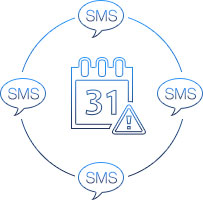 Icon SMS payment reminder